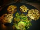 Gefüllte Champignons mit Schmorzucchini - Rezept