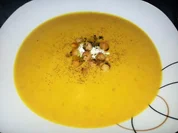 Kichererbsencremesuppe mit gebackenem Knoblauch - Rezept