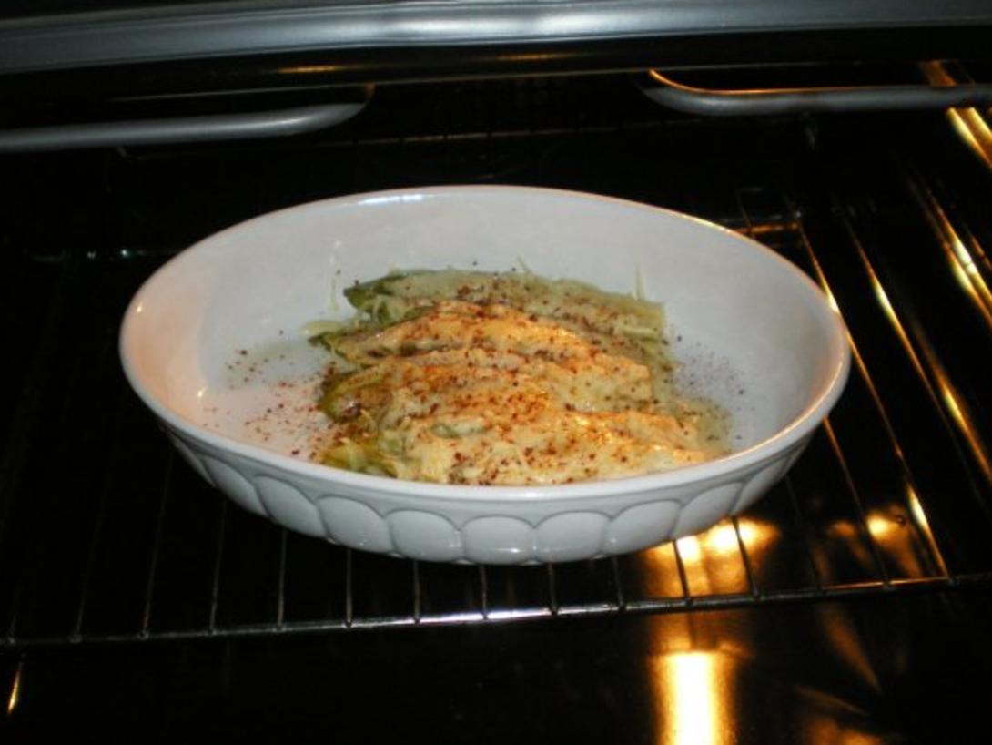 Chicorée mit Käse überbacken - Rezept