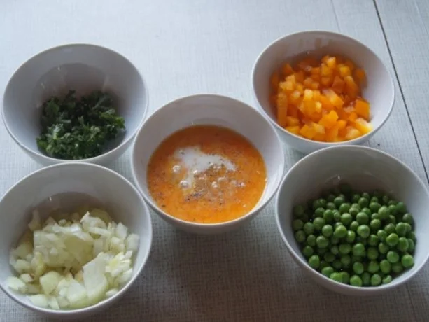 Rezept: Gemüse-Omelett Bild Nr. 3 Gemüse-Omelett - Rezept - Bild Nr. 3