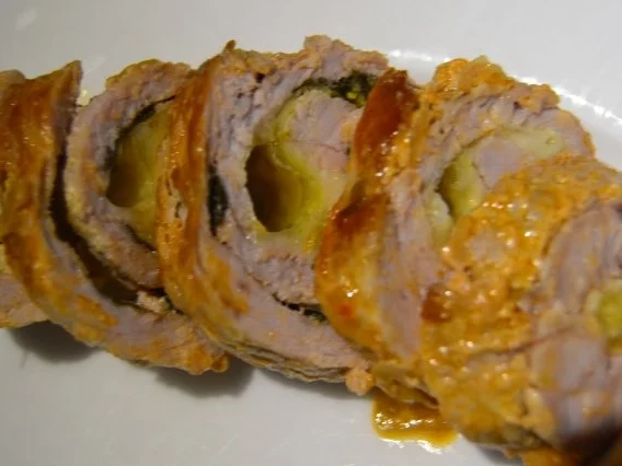 Rezept: Schweinerouladen mit Salbei-Mozzarella Füllung Bild Nr. 11 Schweinerouladen mit Salbei-Mozzarella Füllung - Rezept - Bild Nr. 11