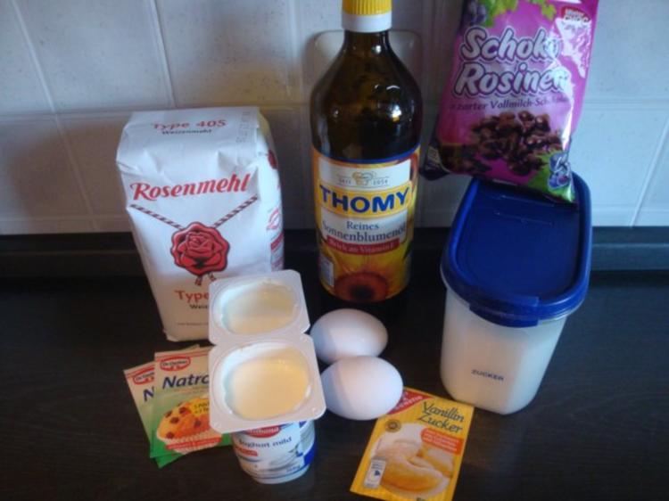 Muffins mit Schoko Rosinen - schnell &amp; einfach - von mommy1971