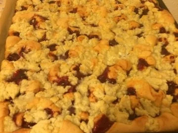 Kirschstreusel mit Sahneguß - Rezept - Bild Nr. 5