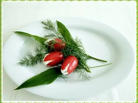 Rezept: „Tulpen Strauß“ mit Bärlauchsauce als Frühlingsanfangs-Begrüßung Bild Nr. 15 „Tulpen Strauß“ mit Bärlauchsauce als Frühlingsanfangs-Begrüßung - Rezept - Bild Nr. 15