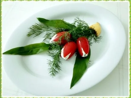 Rezept: „Tulpen Strauß“ mit Bärlauchsauce als Frühlingsanfangs-Begrüßung Bild Nr. 19 „Tulpen Strauß“ mit Bärlauchsauce als Frühlingsanfangs-Begrüßung - Rezept - Bild Nr. 19