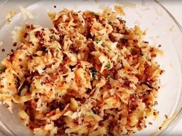 Rezept: Kartoffel-Möhren Puffer mit „dem Korn der Inkas“ verfeinert Bild Nr. 15 Kartoffel-Möhren Puffer mit „dem Korn der Inkas“ verfeinert - Rezept - Bild Nr. 15