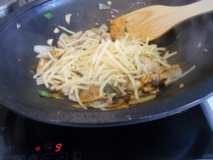 Shii-Take-Hähnchen in Kokos-Curry-Soße - Rezept - kochbar.de