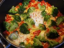 Omelett mit Brokkoli und Paprika - Rezept