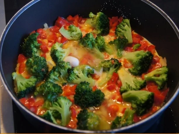 Omelett mit Brokkoli und Paprika - Rezept - Bild Nr. 9