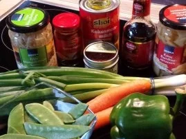 Thailändische Hähnchencurry Wokpfanne - Rezept