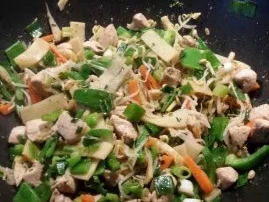 Thailändische Hähnchencurry Wokpfanne - Rezept - Bild Nr. 5