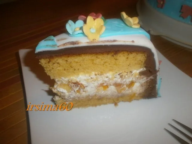 Frühlings Torte mit Mandarinen-Quark-Füllung und Fondantdecke - Rezept - Bild Nr. 33