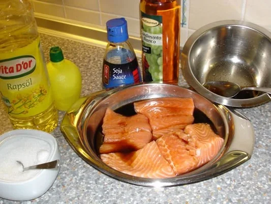 Karotten-Nudeln mit Lachs - Rezept - Bild Nr. 2