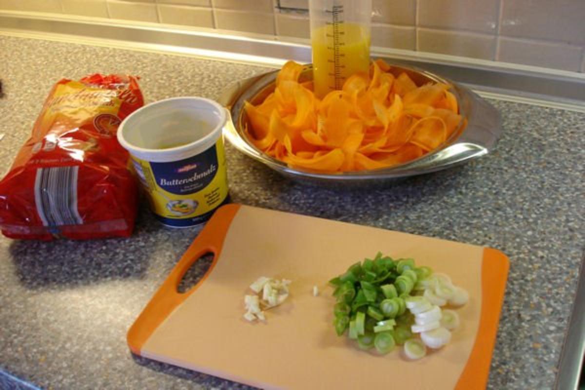 Karotten-Nudeln mit Lachs - Rezept - Bild Nr. 3
