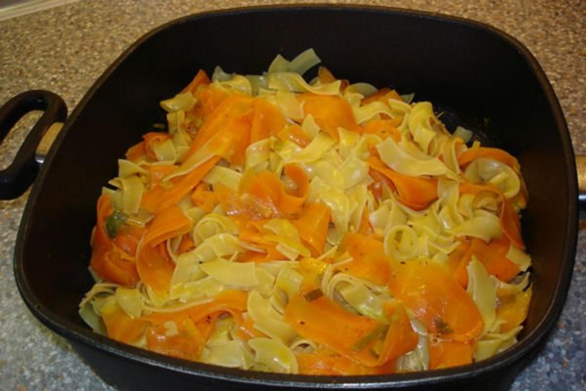 Karotten-Nudeln mit Lachs - Rezept - Bild Nr. 5