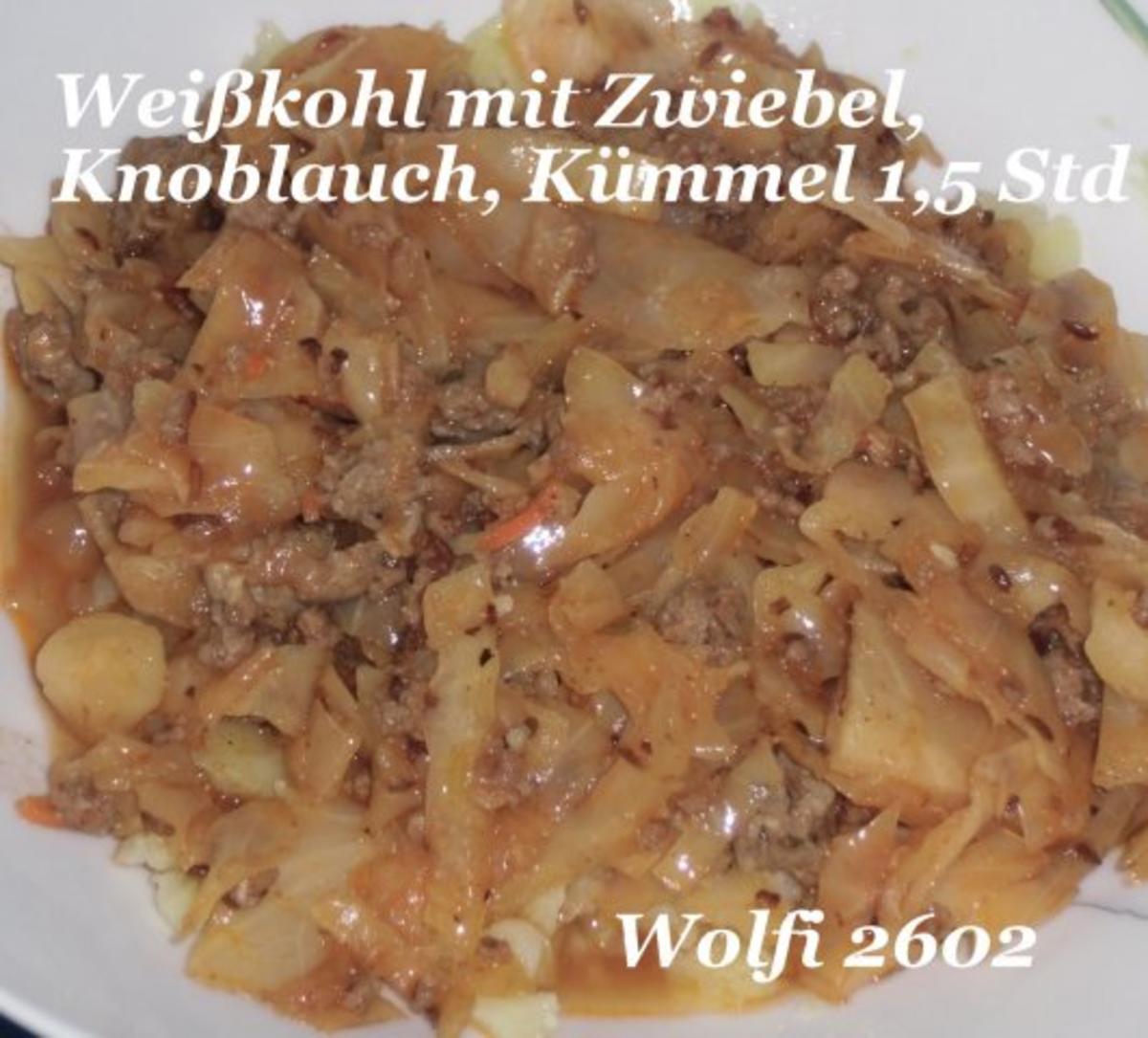 Bilder für Gemüse : Schmor-Gemüse Weißkohl mit Thüringer und Türkischem Hackfleisch - Rezept