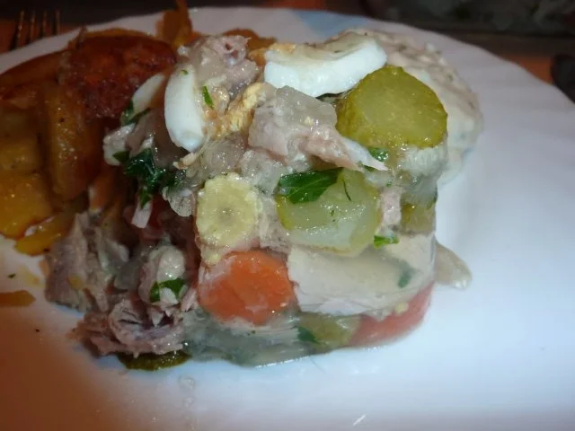 Fl/Pute: Sauerfleischsülze mit Gemüse - Rezept - Bild Nr. 12