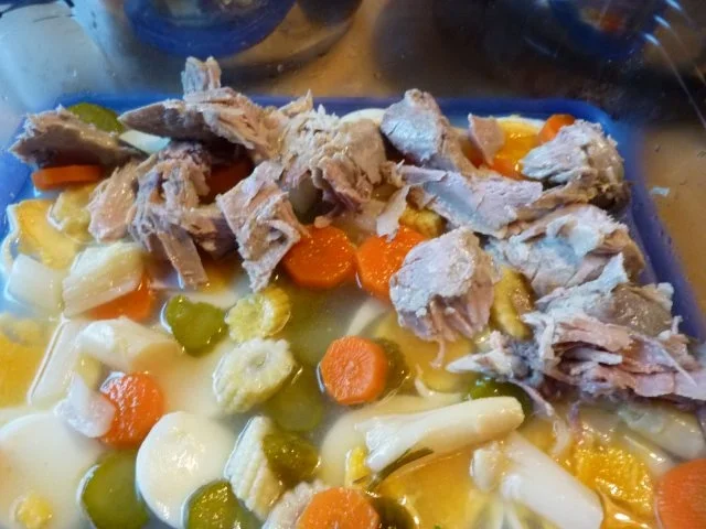 Fl/Pute: Sauerfleischsülze mit Gemüse - Rezept - Bild Nr. 7