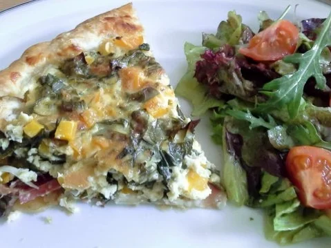 Bärlauch-Schinken-Quiche - Rezept