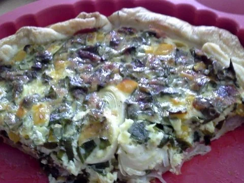 Bärlauch-Schinken-Quiche - Rezept - Bild Nr. 6