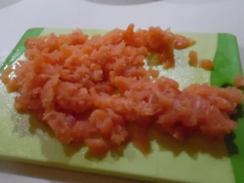 Rezept: Ravioli's mit Lachs-Frischkäse-Füllung Bild Nr. 7 Ravioli's mit Lachs-Frischkäse-Füllung - Rezept - Bild Nr. 7