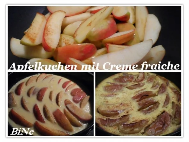 BiNe` S APFELKUCHEN MIT CREME FRAICHE - Rezept