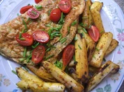 Kräuteromelett mit Kurkumaspargel - Rezept