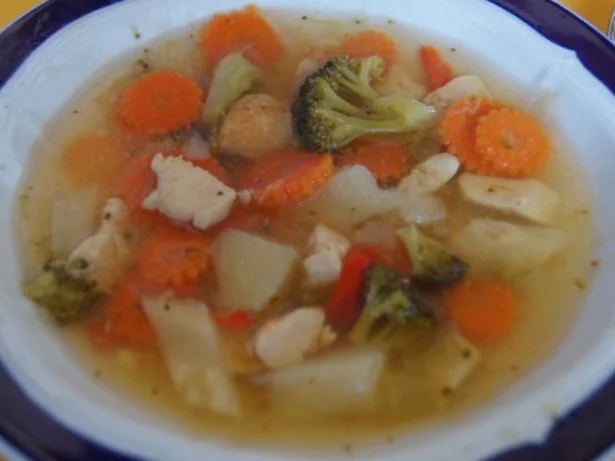 Rezept: Hähnchenbrustfiletsuppe mit Gemüse Bild Nr. 11 Hähnchenbrustfiletsuppe mit Gemüse - Rezept - Bild Nr. 11