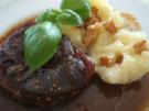 Fleisch: Geschmorte Beinscheibe in Backobstsoße - Rezept