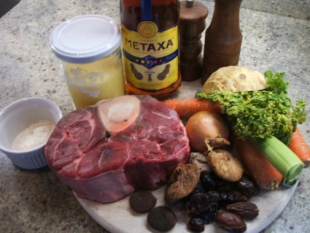 Fleisch: Geschmorte Beinscheibe in Backobstsoße - Rezept - Bild Nr. 2