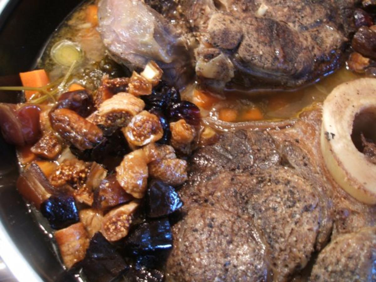 Fleisch: Geschmorte Beinscheibe in Backobstsoße - einfach - von lunapiena