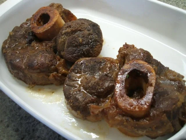 Fleisch: Geschmorte Beinscheibe in Backobstsoße - Rezept - Bild Nr. 7