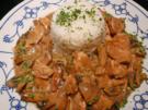 Huhn in Pilz- Ingwer- Soße - Rezept