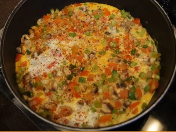 Rezept: Omelett mit Gemüse Omelett mit Gemüse - Rezept