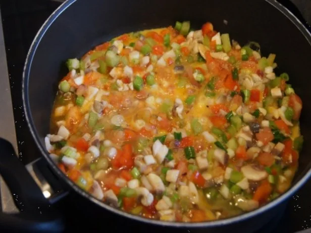 Rezept: Omelett mit Gemüse Bild Nr. 6 Omelett mit Gemüse - Rezept - Bild Nr. 6