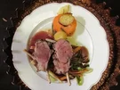 Lammkarree, Wurzelgemüse und Kartoffeltaler - Rezept