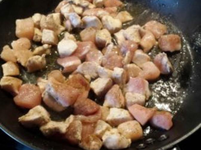 Gemüse Hähnchenbrust Pfanne mit Ebly Rezept kochbar.de