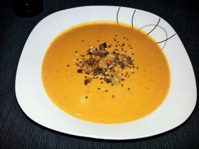 Süßkartoffel-Kokoscremesuppe - Rezept