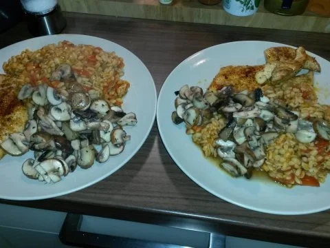 Tomaten-Ebly an Minutenschnitzeln & Champignons - Rezept - Bild Nr. 2