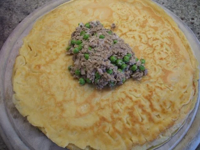 Pfannkuchen: Panierte Pfannkuchen mit pikanter Füllung - Rezept - Bild Nr. 8