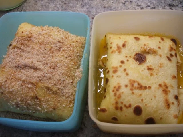 Pfannkuchen: Panierte Pfannkuchen mit pikanter Füllung - Rezept - Bild Nr. 10