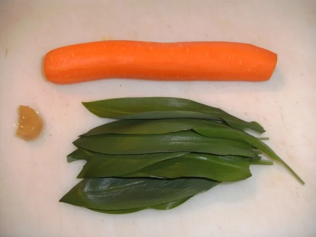 Beilage: Möhrengemüse mit Bärlauch und Ingwer - Rezept