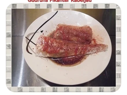 Rezept: Fisch: Pikanter Kabeljau mit Thymian-Limette-Sahne Bild Nr. 5 Fisch: Pikanter Kabeljau mit Thymian-Limette-Sahne - Rezept - Bild Nr. 5