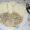 Champignonsauce mit böhmische Knedl - Rezept