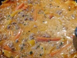 Thailändische Hackfleischpfanne mit Gemüse - Rezept - Bild Nr. 2
