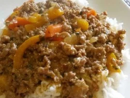 Thailändische Hackfleischpfanne mit Gemüse - Rezept - Bild Nr. 3