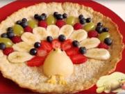 Tarte-Tonkabohnen mit „Pfau“ geschmückt - Rezept