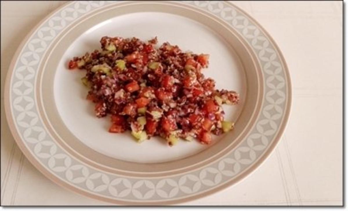 Gebratenes Lachsfilet  mit Quinoa-Salat und Topinambur Chips - Rezept - Bild Nr. 22