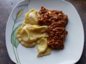 selbstgemachte Ravioli mit 2-Käse-Füllung - Rezept