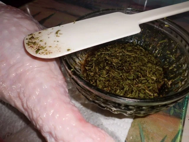 Rezept: Geflügel, Pute: Unterkeule von der Pute mit pikanter Tomatensuga und Pommes fritis Bild Nr. 3 Geflügel, Pute: Unterkeule von der Pute mit pikanter Tomatensuga und Pommes fritis - Rezept - Bild Nr. 3